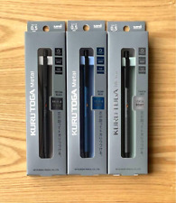 Uni Kuru Toga Metal Mechanical Pencil 0.5mm M5-KH 1P Black Blue Gray Set of 3 picture