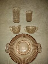 Pink Depression Glass Set picture