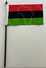 Afro American Africa Desk Flag 4
