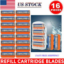 16PCS for Gillette Fusion 5-Layer Men's Razor Blade Refills Orange in stock US picture