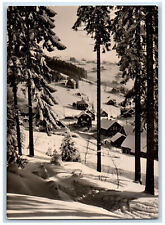 Kligenthal Saxony Germany Postcard Winter Steindobra District c1920's RPPC Photo picture