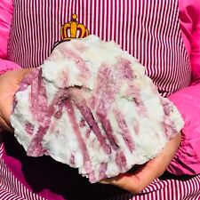 4.73LB TOP Natural Red Tourmaline Crystal Rough Mineral Healing Specimen 493 picture