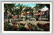 Coral Gables FL-Florida, Spanish Dance Patio at Country Club Vintage Postcard picture