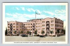 San Diego CA-California, The Barcelona Apt Hotel Advertising Vintage Postcard picture