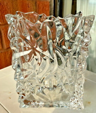 Vintage Rosenthal Studio-Linie Crystal Crinkled Paper Bag Vase Germany Signed picture