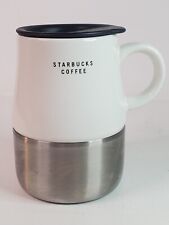 Starbucks 2005 Travel Mug No Skid Slip Stainless Bottom w/Lid 14 oz Ceramic picture
