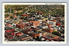 Anderson IN-Indiana, Aerial View of Anderson, Antique Vintage Souvenir Postcard picture