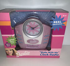 Barbie Alarm Clock Radio Wake With Me 2001 New Sealed Box picture