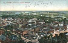 1907 Topeka,KS Birds-Eye View Shawnee County Kansas Antique Postcard 1c stamp picture