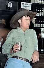 1939 Cowboy in Beer Parlor Alpine TX Old Photo 11