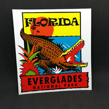  Florida Everglades National Park Decal, Vintage Style Vinyl Sticker, Alligator picture