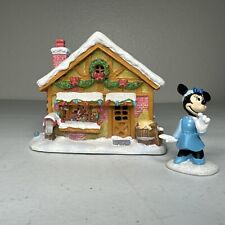 Disney Hawthorn Village Christmas Carol House & Minnie Figurine Collectible picture