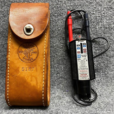 WIGGY Voltage Tester Square D 6610 Type VT-1 & Klien Leather Case Tested USA picture
