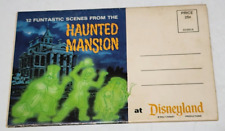 Disneyland Haunted Mansion 12 Scenes Folder Postcard Photo Album Vintage 60's picture