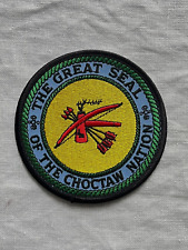 THE GREAT SEAL OF THE CHOCTAW NATION COLLECTIBLE PATCH picture