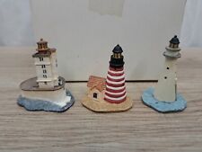 NEW LENOX Lighthouse Mini Fig Set of 3 Minot ledge, West Quoddy, St. GEORGE Reef picture