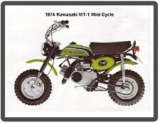 1974 Kawasaki MT-1 Mini Bike Cycle  Ad Refrigerator / Tool  Magnet picture
