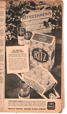 Nabisco Vintage Print Ad Ritz Crackers 1944   6 x 11.5 inches picture