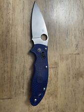 Spyderco Manix 2 Folding Knife - Blue. CTS-BD1N. New Condition. picture