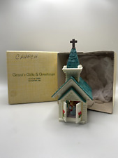 Holiday Church with Choir Boys Vintage Ornament picture