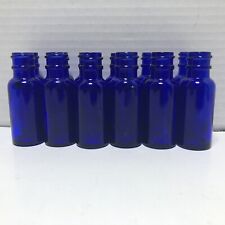 LOT of 12 Small Vintage Cobalt Blue Medicine Bottles Pre-owned No Droppers picture