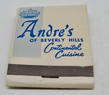 Andre's Of Beverly Hills Continental Cuisine Wilshire Blvd California Matchbook picture
