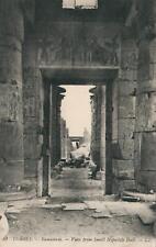 ANTIQUE Pre WWI Egypt Luxor Thebes Ramaseum Small Hypostyle Hall POSTCARD UNUSED picture