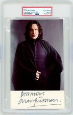 Alan Rickman ~ Signed Autographed Harry Potter Severus Snape ~ PSA DNA Encased picture