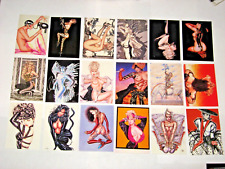 1992 OLIVIA SERIES 1 PIN UP COMIC IMAGES COMPLETE BASE 90 CARD SET DE BERARDINIS picture