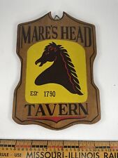 Pub Sign Wooden Vintage Mare's Head Tavern picture