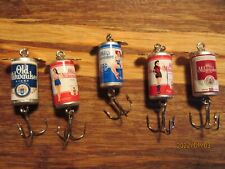 Old Milwaukee & OM Light Beer 5 Different Promotional Spinning Fishing Lure      picture