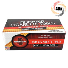 40x Box Shargio Red Full Flavor 100MM 100's ( 10,000 Tubes ) Cigarette Tube RYO picture
