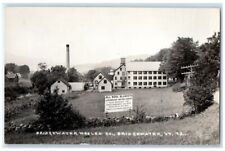 c1930's Woolen Co. Factory Smokestack View Bridgewater VT RPPC Photo Postcard picture