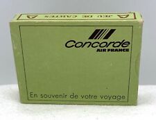 Vintage Concorde Air France Playing Card Deck Philosophers Gayant Green Box picture