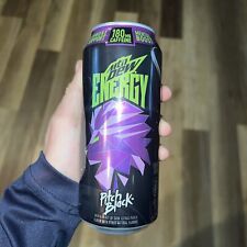 Mountain Dew Energy Pitch Black 16 Oz Can Brand New MTN Dew - Discontinued picture