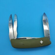 Swiza A18 Swiss Pocket Knife Stainless Steel Blades OD Green Synthetic Handle picture