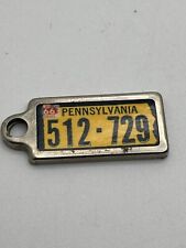1966 pennsylvania license plate Disabled Key Chain Ring picture