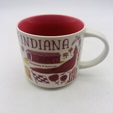 Starbucks Been There Series Indiana Mug 2018 Red Across the Globe Coffee Cup picture