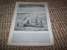original June 9, 1888 Scientific American Supplement, German Cruiser Schwalbe + picture