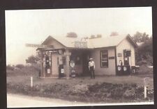 REAL PHOTO BATH NEW YORK NY GREENHOUSE LUNCH GAS STATION POSTCARD COPY picture