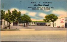 La Mesa Court Vaughn New Mexico Vintage Linen Postcard B33 picture