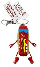 Dubin Dog Original Chicago Style Hot Dog glizzy String Doll Keychain Clip picture