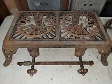 2 Vintage Cast Iron Double Burner Camper Stoves (Sold As Is) picture
