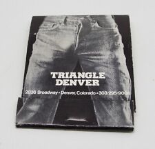 Triangle Denver Colorado Gay Bar 2036 Broadway FULL Matchbook picture