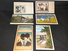 Lot 6  Rare 1900's  African American Postcards, some w/rare Ben Franklin stamps picture