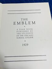 1929 / 1930  The Emblem Normal COLLEGE YEARBOOK Chicago Illinois Antique picture