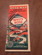 Rare Vintage 1940's White Rose Gasoline Travel Map of Eastern United States GC  picture