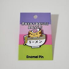 Ramen Cat Enamel Pin By Robot Dance Battle picture