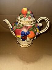 Fitz & Floyd • Vintage • Teapot • W/ Fruits Design  picture