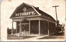 Sidnaw Michigan MI Roycroft Building Pricket's Office RPPC Real Photo Postcard  picture